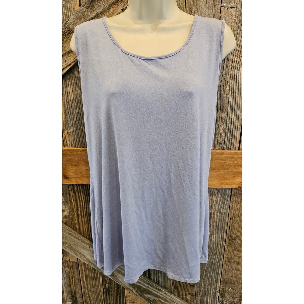 J jill stretch light lavander tank size 1X comfort layering everyday top career+